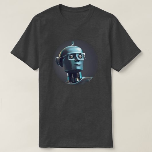 Retro Robot T - Shirt (Design vorne)