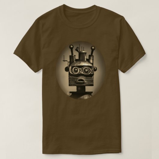 Retro Robot T - Shirt (Design vorne)
