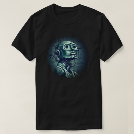 Retro Robot T - Shirt (Design vorne)