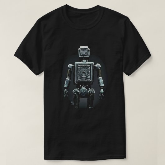 Retro Robot T - Shirt (Design vorne)