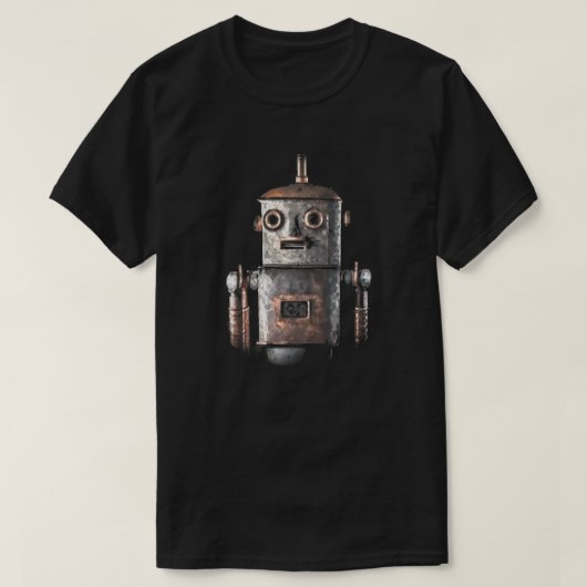 Retro Robot T - Shirt (Design vorne)