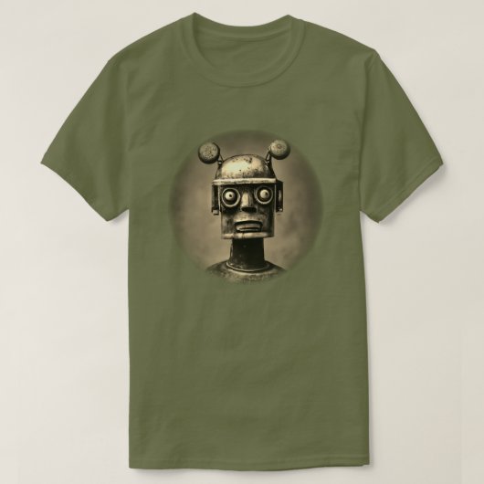 Retro Robot T - Shirt (Design vorne)