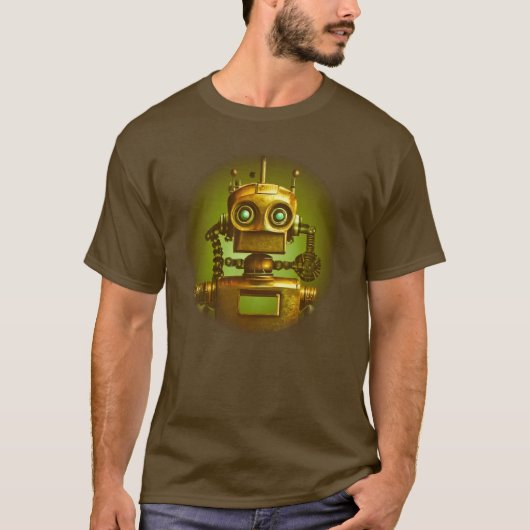 Retro Robot T - Shirt (Vorderseite)