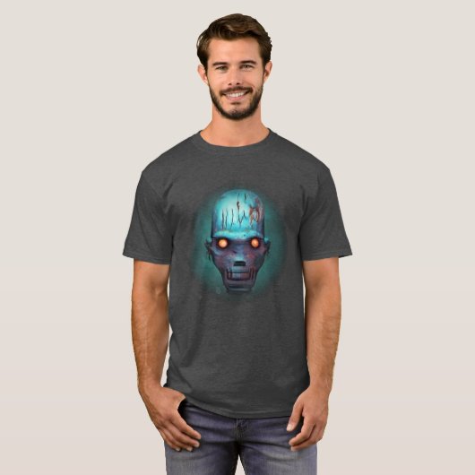 Retro Robot T - Shirt (Vorne ganz)