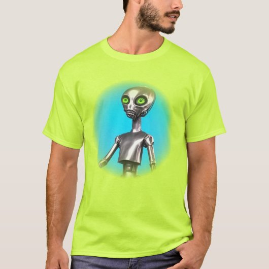 Retro Robot T - Shirt (Vorderseite)