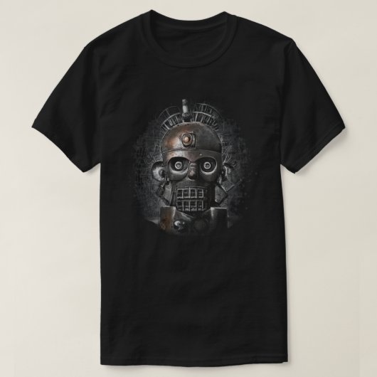 Retro Robot T - Shirt (Design vorne)