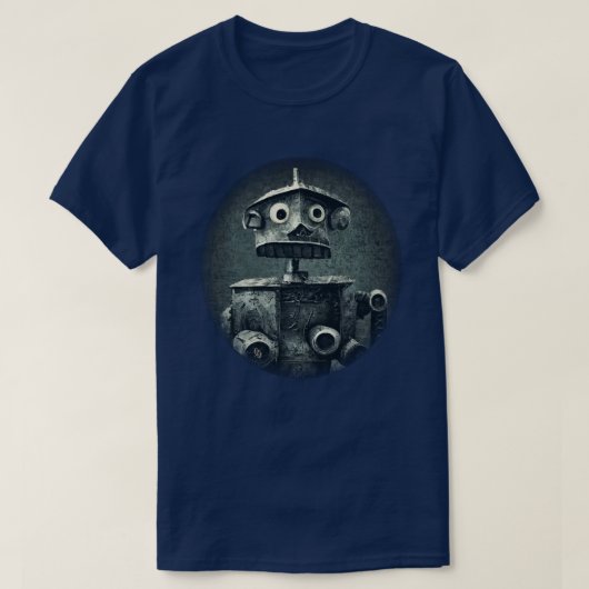Retro Robot T - Shirt (Design vorne)