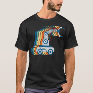 Retro Robot Vintag Robotics Engineer Retro Roboti T-Shirt