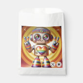 Retro-Roboter Geschenktütchen (Vorderseite)