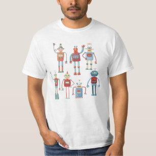 Retro-Roboter im Stil der 1950er Jahre T-Shirt