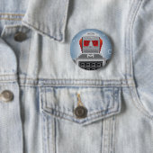 Retro Roboter-Knopf Button (Beispiel)