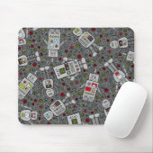 Retro Roboter Mousepad (Mit Mouse)