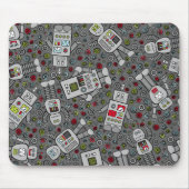 Retro Roboter Mousepad (Vorne)