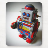 Retro Roboter mousepad (Vorne)