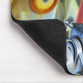 Retro Roboter Mousepad (Ecke)