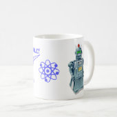 Retro Roboter-Regel-Tasse Kaffeetasse (VorderseiteRechts)
