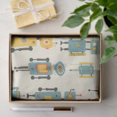 Retro-Roboter-Seidenpapier Seidenpapier (Geschenk)