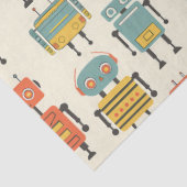 Retro-Roboter-Seidenpapier Seidenpapier (Ausschnitt)