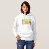 Retro-Roboter und -Autos Hoodie (Vorne ganz)