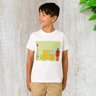 Retro-Roboter und -Autos T-Shirt