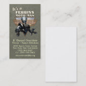 Retro Roboter-Visitenkarte Visitenkarte (Vorne/Hinten)