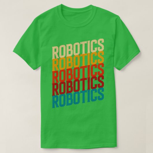 Retro Robotics for Robotics Engineering Humanoid R T-Shirt (Design vorne)