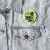 retro robotto Abzeichen Button (Beispiel)
