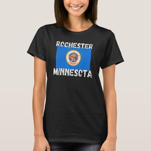 Retro Rochester MN Minnesota City Apparel T-Shirt (Vorderseite)
