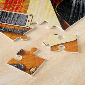 RETRO ROCK American Flag and Electric Guitar Puzzle (Seite)