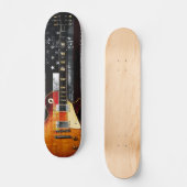 RETRO ROCK American Flag Electric Guitar Skateboard (Vorderseite)