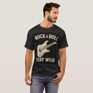 Retro-Rock-and-Roll-Rebell-T-Shirt T-Shirt
