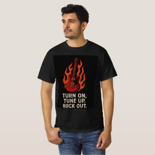 Retro-Rock-and-Roll-Rebell-T-Shirt T-Shirt