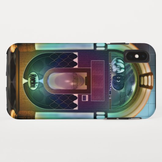 Retro Rock-and-RollMusikautomat Case-Mate iPhone Hülle (Rückseite (Horizontal))