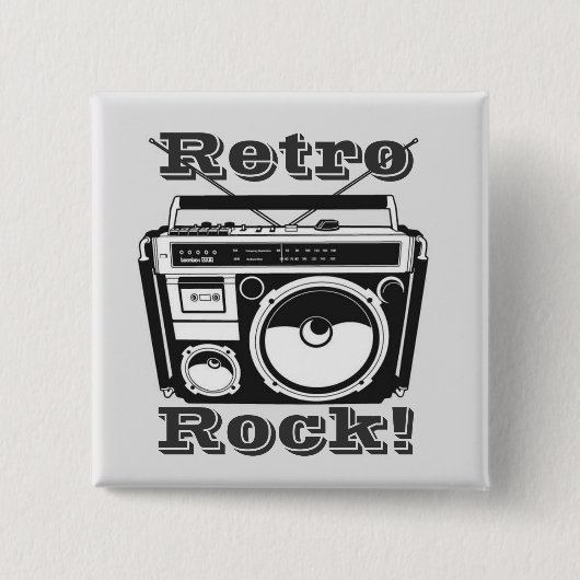 Retro Rock! Button (Vorderseite)