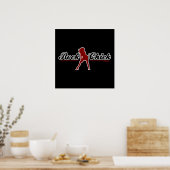 Retro Rock Chick Poster (Küche)
