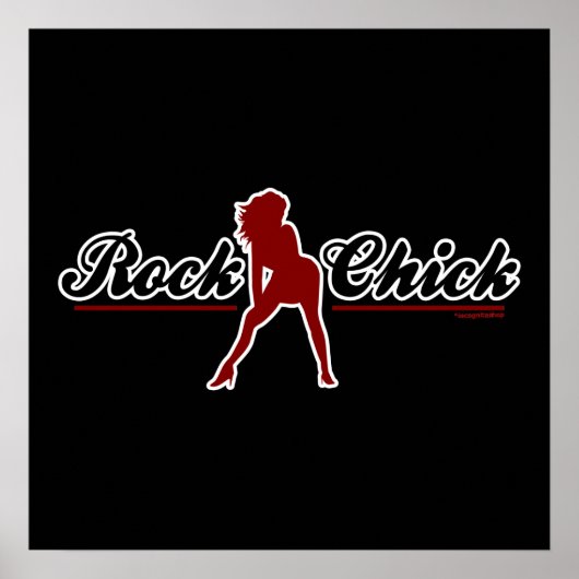 Retro Rock Chick Poster (Vorne)