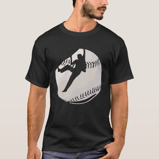 Retro Rock Climbing Bouldering gestört Baseball T-Shirt (Vorderseite)