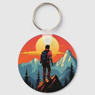 Retro Rock Climbing Vintage Kletterer Geschenk Schlüsselanhänger
