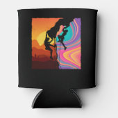 Retro Rock Climbing Wand Klettern Dosenkühler (Vorderseite)