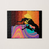 Retro Rock Climbing Wand Klettern Puzzle (Horizontal)