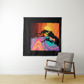 Retro Rock Climbing Wand Klettern Wandteppich (Beispiel (Horizontal))