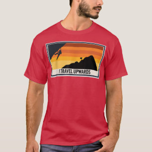 Retro Rock ClimbingI Reise hinauf Berggipfel T-Shirt