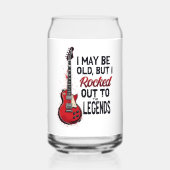 Retro Rock Gitarre Klassische Musik Nostalgie Desi Dosenglas (Vorderseite)