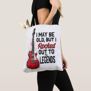 Retro Rock Gitarre Klassische Musik Nostalgie Desi Tasche