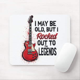 Retro-Rock-Gitarre Klassisches Musik-Nostalgie-Des Mousepad