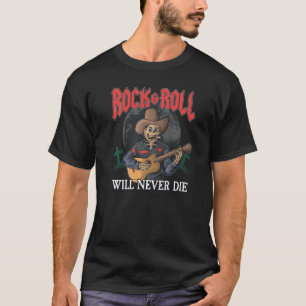 Retro Rock I Rock & Roll wird nie Die ich Vintag T-Shirt