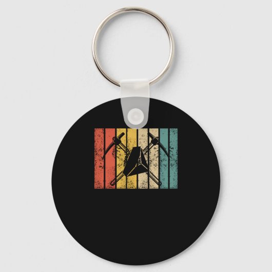 Retro Rock Junting Vintag Geologist Minerals Schlüsselanhänger (Vorderseite)