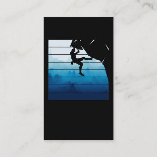 Retro Rock Klettern Berg Klettersteig Visitenkarte