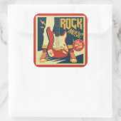 Retro Rock Music Aufkleber (Tasche)
