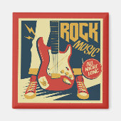 Retro Rock Music Magnet (Vorne)